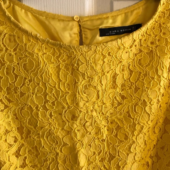 Yellow Lace Dress - Picture 6 of 12